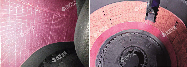 立磨筒体装置耐磨陶瓷衬板的成功案例