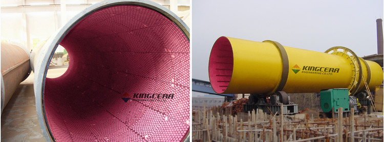 湖南某烧结厂圆筒混合机使用J9集团耐磨陶瓷衬板